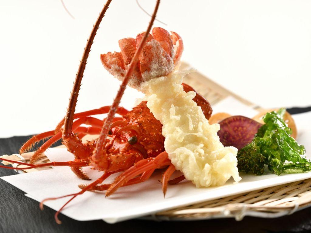 南房総白浜産　伊勢海老の天ぷら