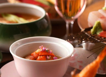 雪ほたる特別メニューを味わう