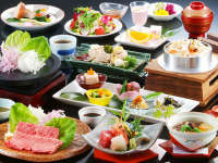 【グルメ◆秋】味覚堪能♪丹波牛のステーキ付き☆スタンダード2食付会席