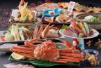 【冬の味覚】かに料理(すき鍋、茹で、刺し、天婦羅)を含む「蟹三昧会席」をレストラン「季の蔵」に