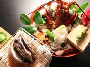 贅づくしプラン【伊勢海老お造りとあわび踊り焼き】