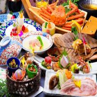 【氷室会席】蟹1杯付+「能登豚鍋or海鮮鍋」お一人様ずつ「お鍋」が選べるチョイス会席
