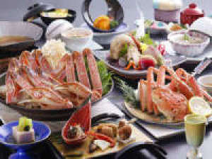 タグ付松葉蟹使用冬の特選蟹会席○平日限定『松の膳』