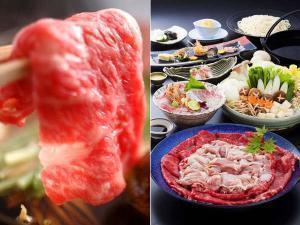 鍋ダイニング・いいそで愉しむ~淡路牛と阿波尾鶏のすき焼き鍋コース