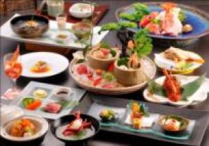 【お料理グレードUPプラン】金目鯛の姿煮&アワビの踊り焼き&伊勢海老&国産牛ステーキ付の最上級コース