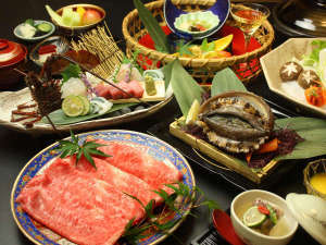 伊勢海老、鮑、近江牛。当館最上級のプレミアム会席プラン【ハイグレードプラン】