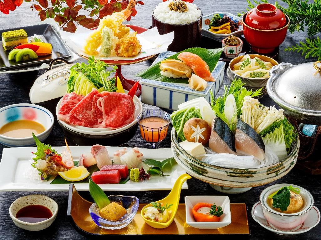 早割☆最大2500円off【2020年秋冬の旬彩会席】◆瀬戸内の美味いもの尽くし★瀬戸内鰆魚すき鍋と香川県産牛の蒸ししゃぶしゃぶN