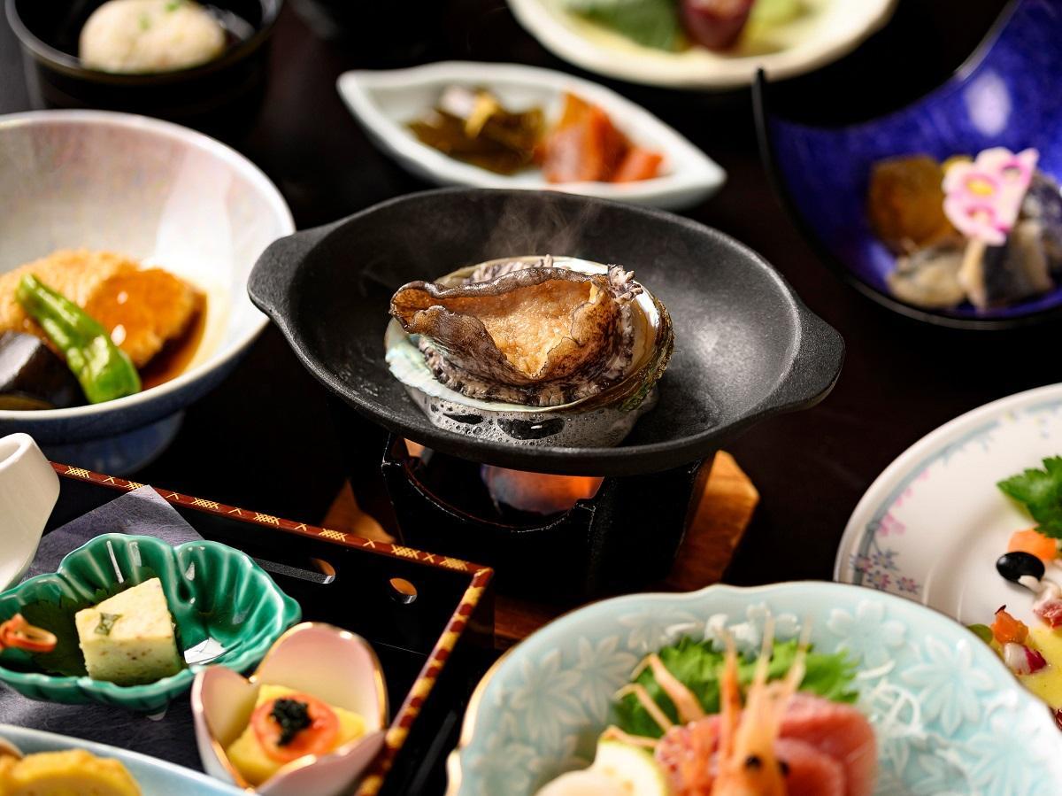 【鮑の踊り焼プラン】◇新鮮アワビを丸ごと1個 蒸し焼きにてご賞味ください◇