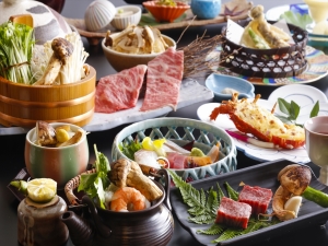 ゆったり静か♪里山へ温泉旅!秋の一押し松茸三昧〈松茸会席デラックス〉