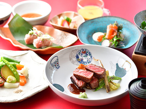 夕食アップグレード★那須黒毛和牛の握り付きプラン