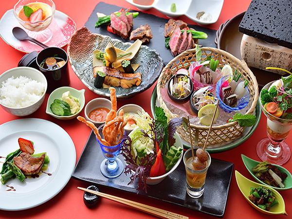 【美食グレードUP】『華』プラン/旬の上州産食材と洋風創作料理が彩る