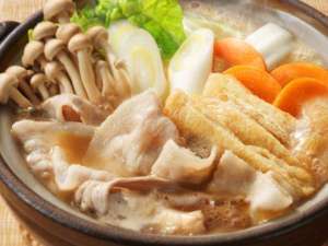 スタンダード1泊2食《豚鍋》《籠盛り和朝食》プラン(チェックアウト11:00)