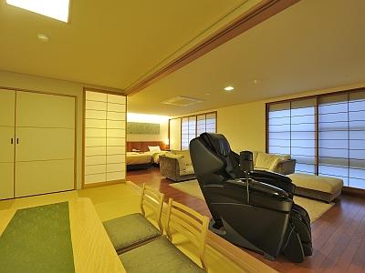 【2泊以上の連泊がお得】レストラン食/和洋スイート マッサージチェア付・お一人様に館内利用券2,000円分付