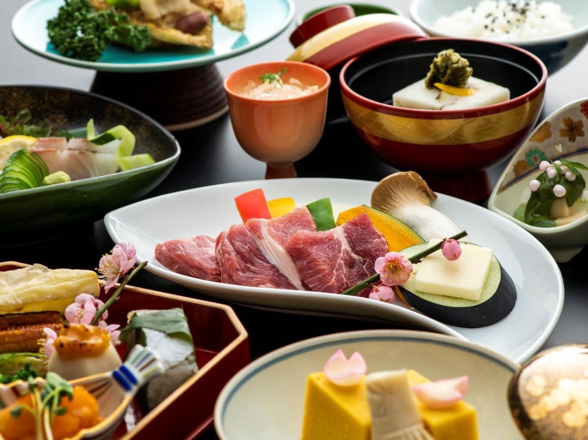 【基本プラン】料理長おすすめ♪佐賀特産の若楠ポークと旬の味覚を味わう 『季節の会席プラン』
