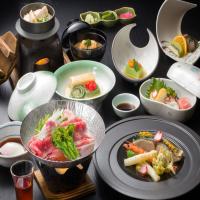 【今だけ割!お一人様5000円OFF】館内利用券2000円付【和牛春鍋・鰆新緑焼・初筍釜飯】彩り基本