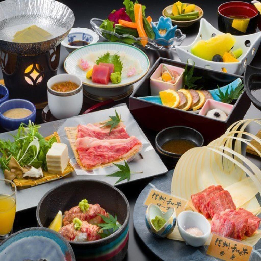 【長野県民限定】東館◆リビング付き上級和室へ無料アップグレード!特選和牛尽くし特別会席が20000円