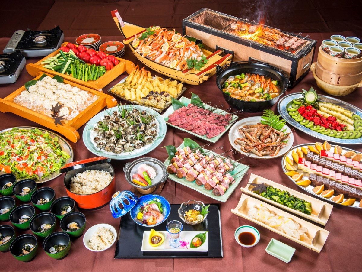 【基本プラン】庄内もっけバイキング★海鮮や三元豚など約20種類の庄内グルメを堪能♪鯛のかぶと揚げ一品付