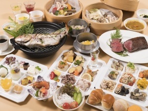 【満腹プラン】紅葉鯛・淡路牛・月替わりの焚き込みご飯が楽しめるディナービュッフェ!!