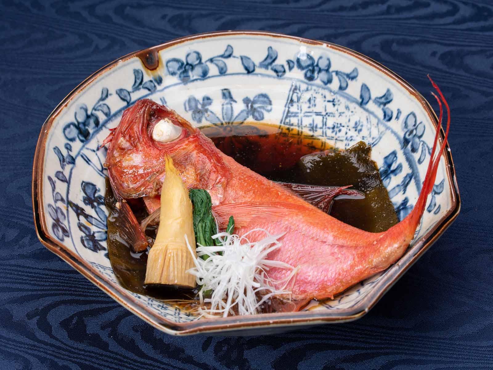 “地金目鯛の姿煮”×自慢の和会席~伊豆の海鮮を堪能!