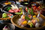 〜おおいた“味覚”懐石〜「関あじの姿造り」と「A4等級確約 おおいた和牛すき焼き」のWメイン