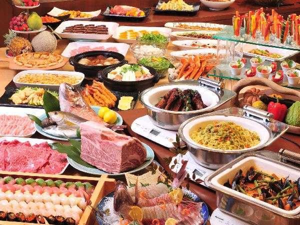 和牛食べ放題!夕食60種+朝食50種♪【1泊2食】