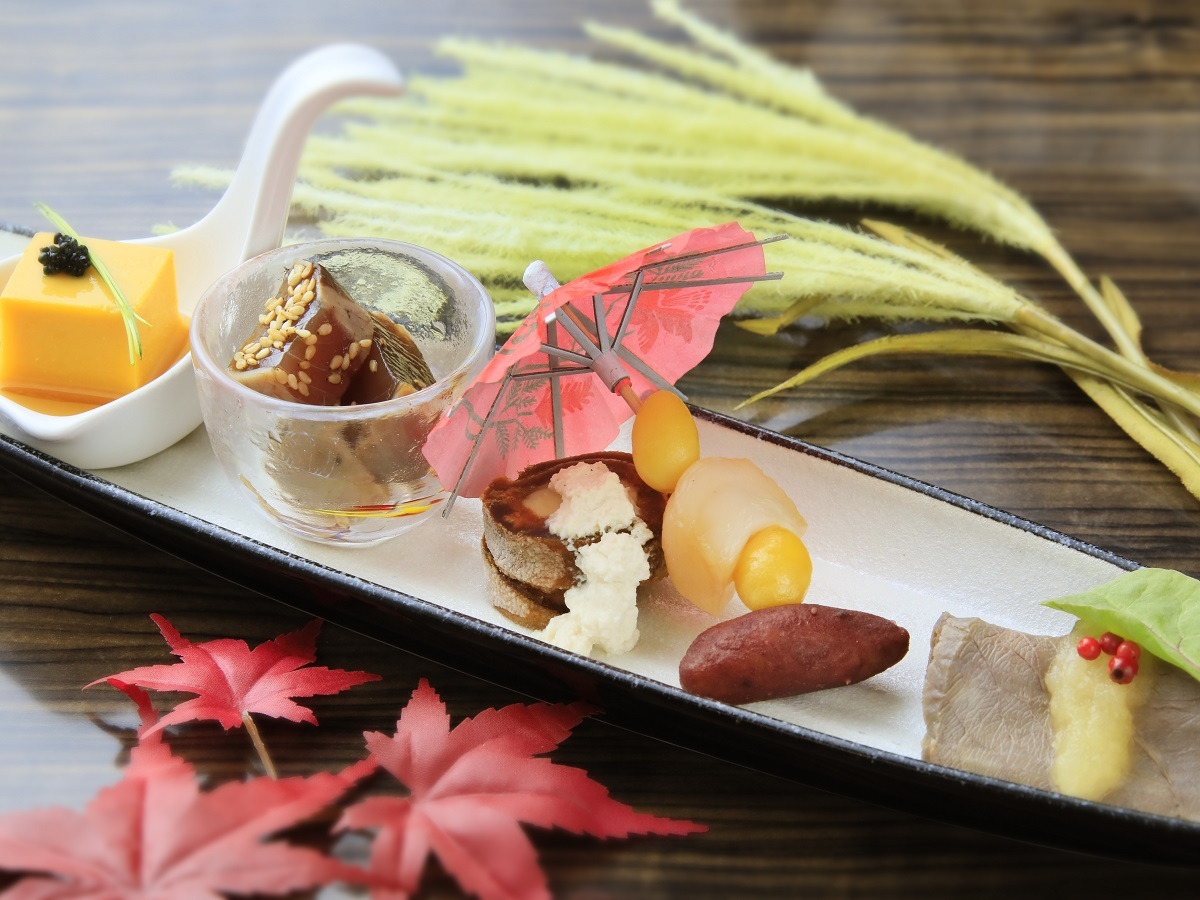 【9~11月限定×旬粋会席】秋の箱根をゆとりろ庵で堪能/貸切露天1回無料<秋の旬粋会席★>