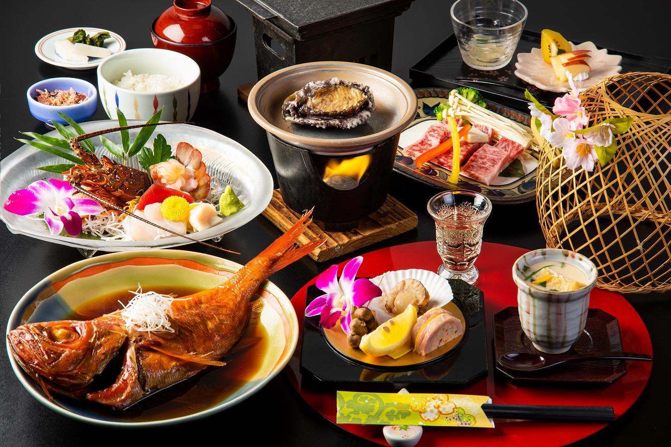 【半露天*巣籠りスイート*に泊まる】<伊勢海老×鮑×金目鯛×国産和牛>4大グルメ特別懐石プラン★