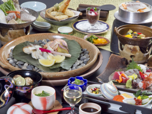 【瀬戸内会席】“ちょっと欲張って”海鮮×お肉料理でボリュームUP