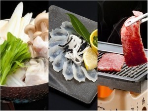 【♪贅沢ふぐ会席♪】<黒毛和牛×ふく料理3品>欲張りグルメと絶景温泉で美萩旅を満喫しよう!