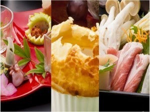 迷ったらコレ!★美覚三選★~<萩ブランド豚!むつみ豚><甘鯛>など3つの旬食材を使った和創作会席~