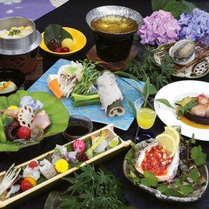 【7月~9月期間限定】3大食材食べ比べ!旬の鱧&岩牡蠣&アワビ★瀬戸内海の夏の味覚を満喫♪