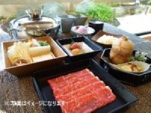 <料理長厳選>黒毛和牛のしゃぶしゃぶと山海の幸で贅沢なディナーコース