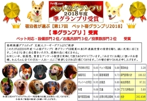 【2018年度ペット宿グランプリ5年連続受賞記念】A5ランク和牛と4Lずわい蟹と愛犬特典満載プラン