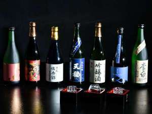 お酒好きさんにオススメしたい!大人ののんびり湯らり旅★女将オススメの島根の地酒3種飲み比べ付