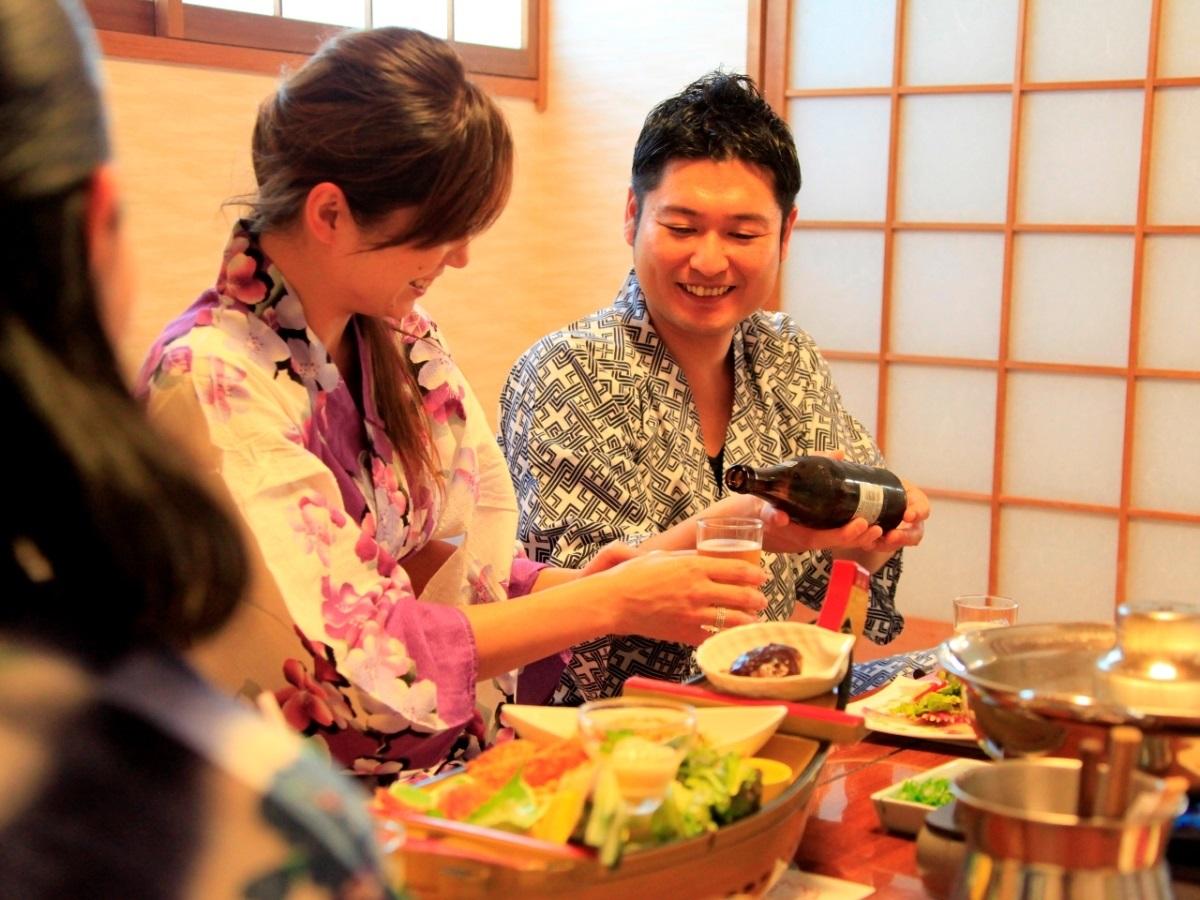 【お部屋食×特選】緊張しやすいわんちゃんでも安心!夕食はお部屋でゆったり満喫<■特選コース>