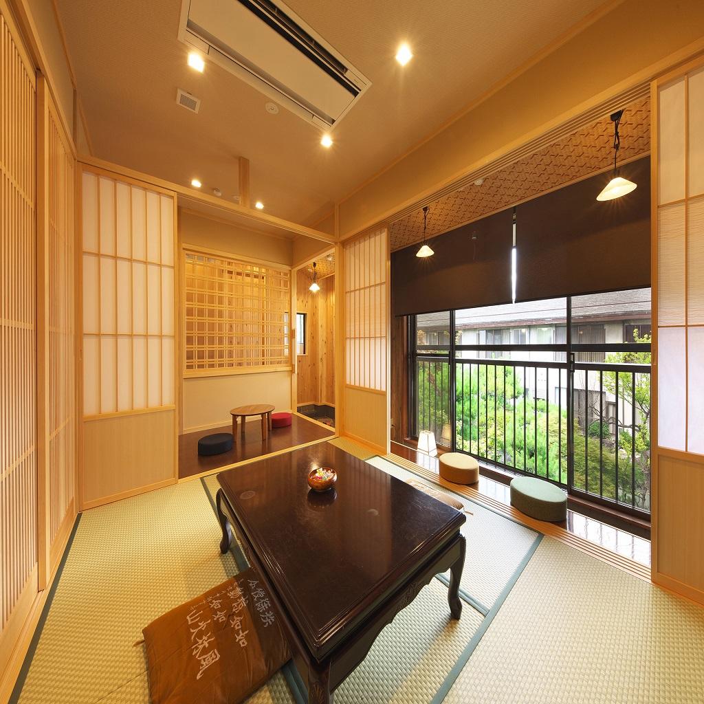 令和4年4月誕生【 半露天風呂付客室・赤岳】どこか懐かしさ感じる非日常空間を堪能 絶景庭園と厳選料理